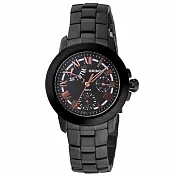 SEIKO CRITERIA 魔幻星塵時尚腕錶-黑X玫瑰金