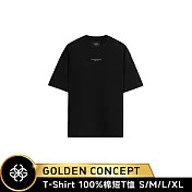 ☆原廠禮多重送☆Golden Concept T-Shirt 黑色/金刺繡 CT-TS521 (Oversize 加大版) S 黑色