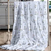 【Galatea葛拉蒂】150X200cm超柔羽絲絨涼感冰冰被 多色印花任選(四季被 冰絲被 冰涼被 夏被 涼感被) 花枝漫舞白