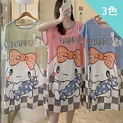 【Wonderland】花漾甜夢牛奶絲居家睡裙洋裝(9款) FREE 糖果狗(綠色)