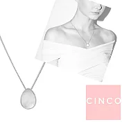 CINCO 葡萄牙精品 KLEIN NECKLACE 925純銀 珍珠母貝水滴項鍊 滑球可調式設計