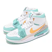 Nike 休閒鞋 Air Jordan Legacy 312 Jade 男鞋 白 翡翠綠 爆裂紋 氣墊 喬丹 FV3625-181