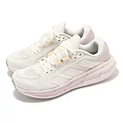 adidas 慢跑鞋 Questar 3 W 女鞋 米白 粉 緩衝 透氣 運動鞋 愛迪達 ID8741