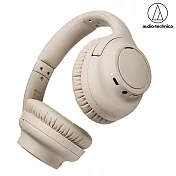 audio-Technica 鐵三角 ATH-S300BT 無線藍芽 耳罩式耳機 米白色