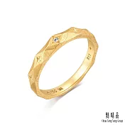 【點睛品】V&A博物館系列 18K黃色金鑽石戒指(女戒) 港圍11