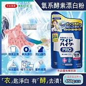 日本KAO花王-PRO氧系酵素溫和去漬消臭護色漂白粉補充包450g/藍袋(過碳酸鈉漂白劑,亮白潔艷衣物洗劑,去汗漬醬漬血漬,白色彩色衣料皆適用)