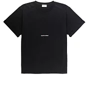 YSL Logo 標誌棉質左岸T-Shirt(短袖) (黑色) XS