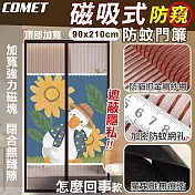 【COMET】金剛網加密防蚊防偷窺磁吸門簾-怎麼回事(靜音門簾 免打孔門簾 防蚊門簾 磁釦門簾 磁吸門簾/YJB010)