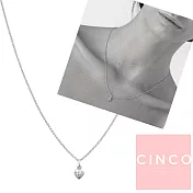 CINCO 葡萄牙精品 Li necklace 925純銀愛心項鍊 迷你款