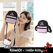 三麗鷗 x Kiiwi O! 聯名款．雙層輕便斜背包  酷洛米-黑紫