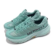 Merrell 越野跑鞋 Agility Peak 5 GTX 女鞋 薄荷綠 灰 防水 襪套 橡膠大底 運動鞋 ML068258