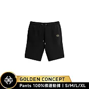 ★送原廠好禮★Golden Concept Sweat Shorts 棉質運動短褲 CT-SS617 S 黑色/金刺繡