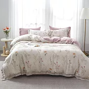 《DUYAN 竹漾》台灣製 60支萊賽爾天絲雙人床包三件組 / 蒔花養卉