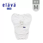 Elava 韓國 嬰兒包屁式安撫包巾(附舒眠墊) - 沁涼款 - 珍珠白 M