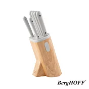 【BergHOFF貝高福】Glints七件刀座組(Y-BHGL-SP) 晶曜白