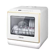 TECO東元 3D免安裝洗烘一體全自動洗碗機-XYFYW-5002CBG 白+金