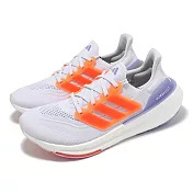 adidas 慢跑鞋 Ultraboost Light W 女鞋 紫 橘 襪套 緩衝 Boost 運動鞋 愛迪達 HQ6354