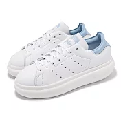 adidas 休閒鞋 Stan Smith PF W 女鞋 白 藍 厚底 增高 史密斯 小白鞋 愛迪達 IF7011