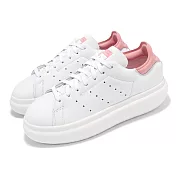 adidas 休閒鞋 Stan Smith PF W 女鞋 白 粉 厚底 增高 史密斯 小白鞋 愛迪達 IF7013