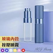 My Beauty 2入組香水開蓋填充瓶-15ml贈分裝工具組x1 藍色