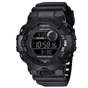 DIGITEC 數碼科技 DG-5112 時尚 運動風 大鏡面 個性 電子錶 光影黑