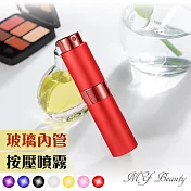 My Beauty 2入組香水旋轉填充瓶-15ml贈分裝工具組x1 紅色