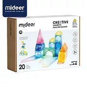 《MiDeer》-- 多彩透光磁力積木(20PCS) ☆