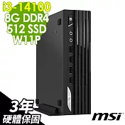 MSI PRO DP21 (i3-14100/8G/512G SSD/W11P)