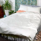 【麗塔寢飾】40支紗精梳棉 雙人兩用被套 經典純色- 米白