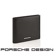 【Porsche Design 保時捷】限量3折 德國頂級小牛皮10卡皮夾 全新專櫃展示品 (黑色 OBE9901)