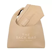 MARC JACOBS THE SACK BAG荔枝紋手提包- 駝色