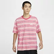 NIKE AS U NK SB TEE M90 STRIPE SP24 男女短袖上衣-粉紅-FQ3712838 L 粉紅色