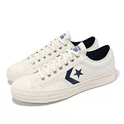 Converse 休閒鞋 Star Player 76 男鞋 白 藍 復古 帆布鞋 A08539C 22.5cm CLASSIC WHITE/NAVY