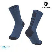BLACKYAK COOLMAX透氣中筒襪 24 深藍