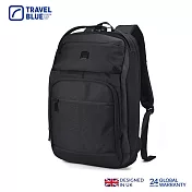 【Travel Blue 藍旅】INNOVATOR款 防水電腦後背包-黑 筆電包/雙肩包/商務後背包 TB3040 黑色