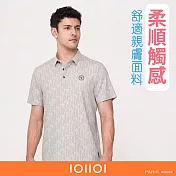 IOIIOI歐洲貴族 男裝 短袖涼感POLO衫 休閒冰涼 透氣POLO 彈力 透氣吸濕排汗 M 卡其色