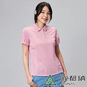 【ATUNAS 歐都納】女款Polygiene涼感抑菌短袖POLO衫A1PS2404W- S 糖果粉