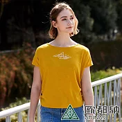 【ATUNAS 歐都納】女款ATUNAS-TEX吸濕排汗短袖T恤A2TS2407W- XL 黃