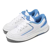 Nike Air Jordan 2 Retro Low GS 大童 女鞋 白 大學藍 AJ2 休閒鞋 FJ6869-104