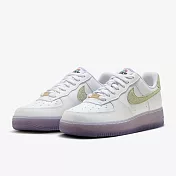 NIKE AIR FORCE 1 07 LX 女休閒鞋-白紫-HF5719139 US6 白色