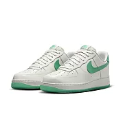 NIKE AIR FORCE 1 07 PRM 男休閒鞋-白綠-HF4864094 US7 白色