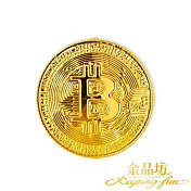 【金品坊】黃金金幣比特幣擺件