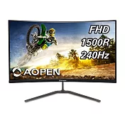 Aopen 27HC5R X2 27型曲面螢幕(FHD,240Hz,1ms,HDMI,DP,VA)