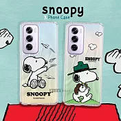 史努比/SNOOPY 正版授權 OPPO Reno12 Pro 漸層彩繪空壓手機殼 郊遊