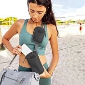 《TRAVELON》Pi輕便收納背帶包2件 | 旅遊 電子用品 零錢小物 收納袋 - 質感黑