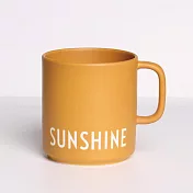 DESIGN LETTERS 雷雕文字骨瓷馬克杯350ml 陽光黃SUNSHINE