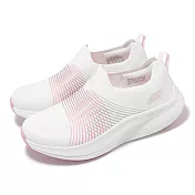 Skechers 休閒鞋 Go Walk Max Walker-Sally 女鞋 白 粉 厚底 橡膠大底 健走鞋 125052WPK