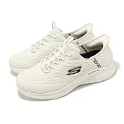 Skechers 休閒鞋 Skech-Lite Pro-Primebase Slip-Ins 男鞋 寬楦 米白 黑 懶人鞋 232466WOFWT 26cm OFF WHITE