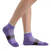 【紐西蘭Icebreaker 】女 短筒薄毛圈多功能運動襪-紫/咖啡/薄荷綠 L