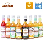 2024限量Zestea康普茶一次喝到全口味組合 300ML*12瓶(無添加、富含益生菌)